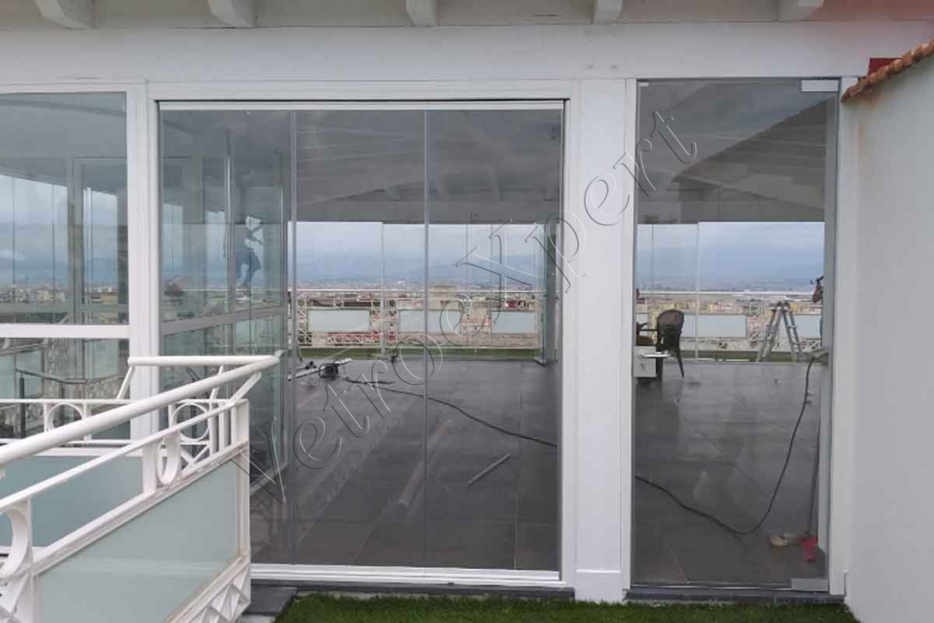 vetrata panoramica Glassroom per chiusura balconi