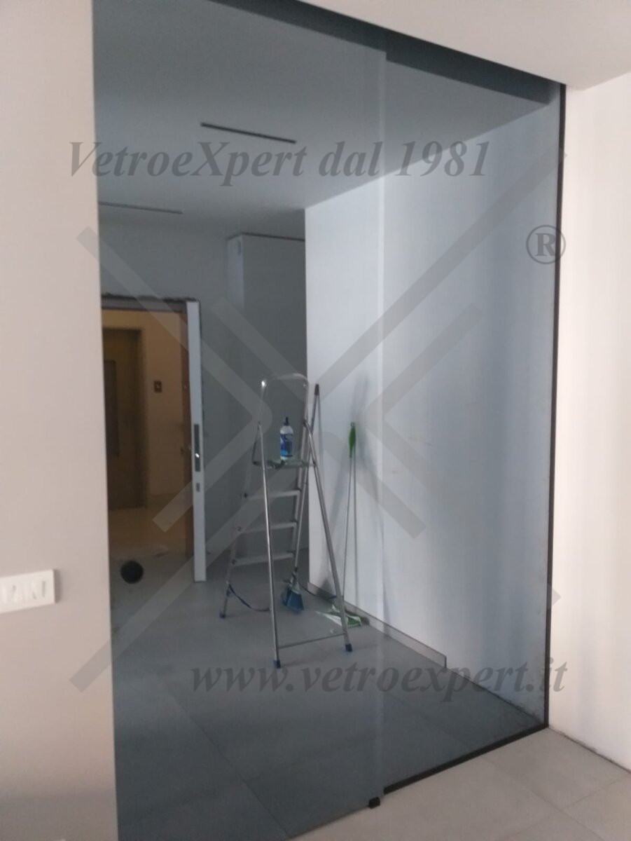 divisorio cristallo fumè parete divisoria in vetro cristallo fumè