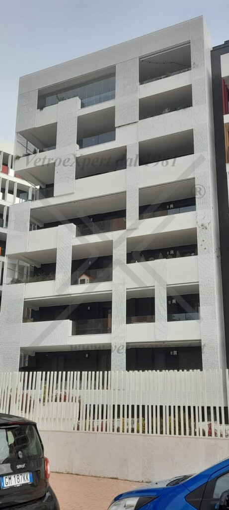 glassroom in cristallo per condominio